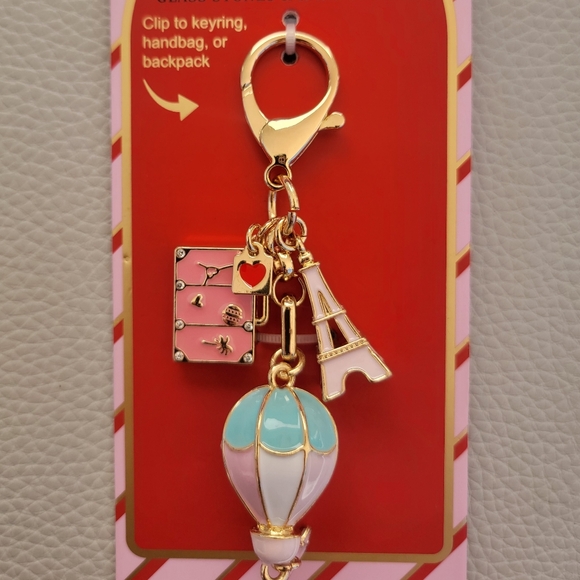 Accessories - Pink and Gold Hot Air Balloon Pendant